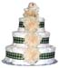 La Di Da Three Tier Green Ribbon Diaper Cake
